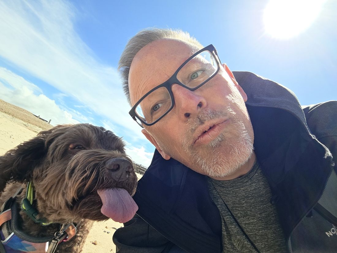 Dale and Louis on the beach
